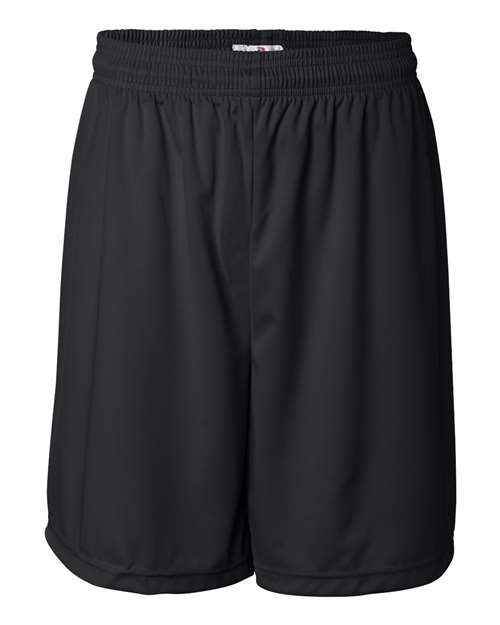 Badger 4107 Men's B-Core 7" Shorts - Black - front
