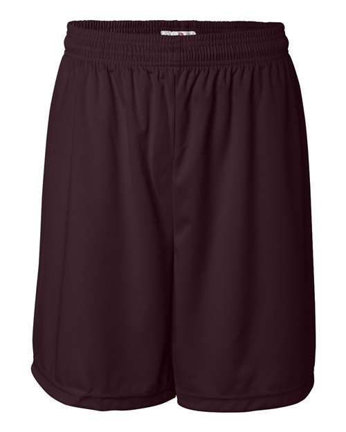Badger 4107 Men's B-Core 7" Shorts - Maroon - front