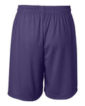 Badger 4107 Men's B-Core 7" Shorts - Purple - back