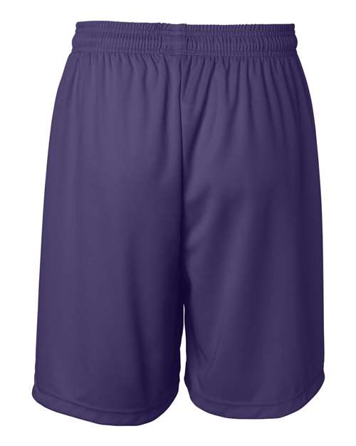 Badger 4107 Men's B-Core 7" Shorts - Purple - back