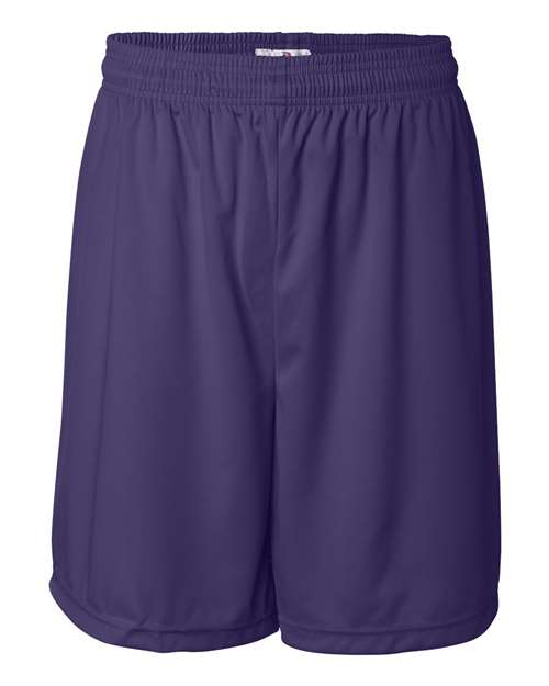 Badger 4107 Men's B-Core 7" Shorts - Purple - front
