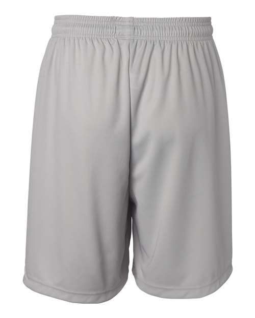 Badger 4107 Men's B-Core 7" Shorts - Silver - back