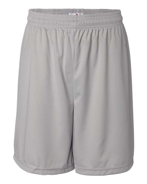 Badger 4107 Men's B-Core 7" Shorts - Silver - front