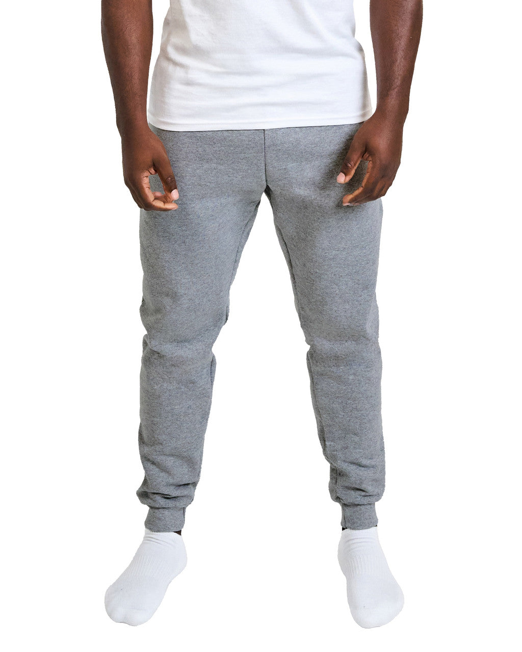 Gildan G1825 Heavy Blend Joggers - Sport Grey - model front