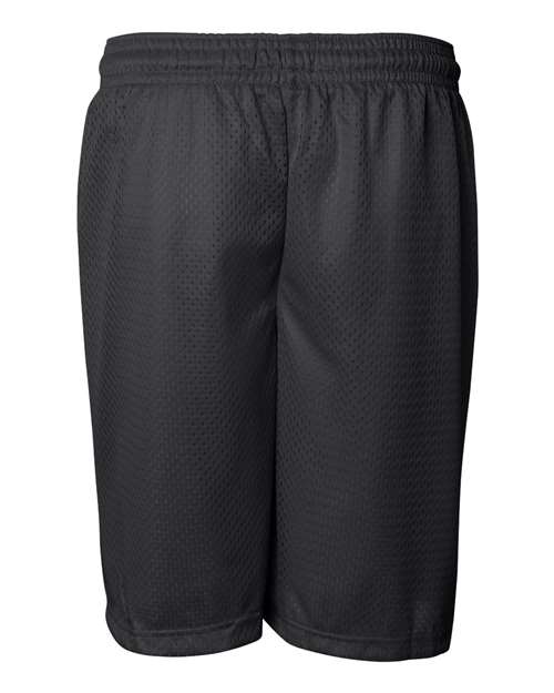 Badger 7207 Men's Pro Mesh 7" Shorts - Black - back
