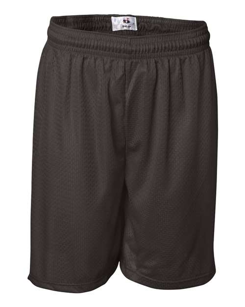 Badger 7207 Men's Pro Mesh 7" Shorts - Brown - front
