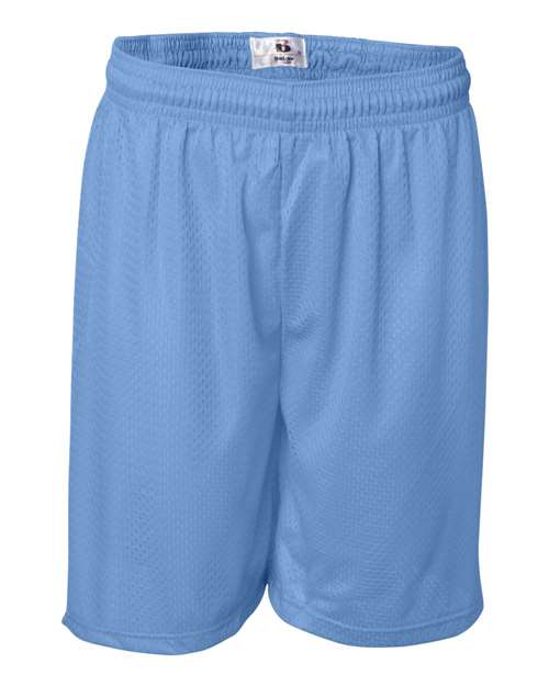 Badger 7207 Men's Pro Mesh 7" Shorts - Columbia Blue  - front