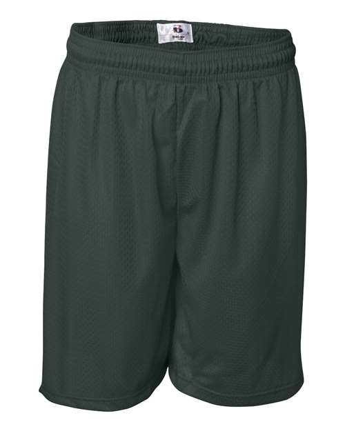 Badger 7207 Men's Pro Mesh 7" Shorts - Forest - front