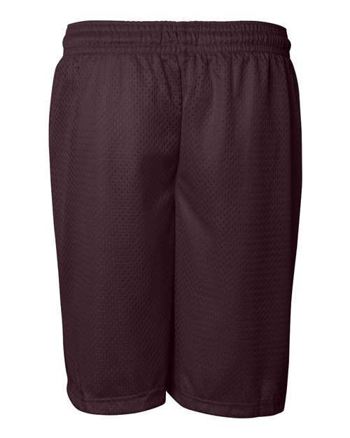 Badger 7207 Men's Pro Mesh 7" Shorts - Maroon - back