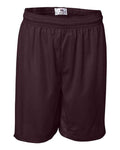 Badger 7207 Men's Pro Mesh 7" Shorts - Maroon - front