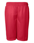 Badger 7207 Men's Pro Mesh 7" Shorts - Red - back