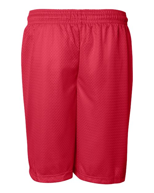 Badger 7207 Men's Pro Mesh 7" Shorts - Red - back