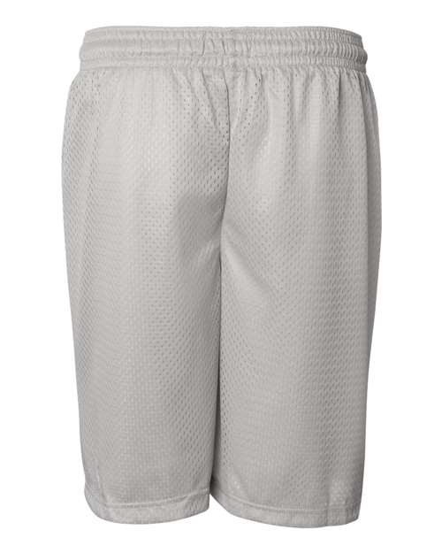 Badger 7207 Men's Pro Mesh 7" Shorts - Silver - back