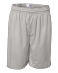 Badger 7207 Men's Pro Mesh 7" Shorts - Silver - front