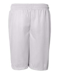 Badger 7207 Men's Pro Mesh 7" Shorts - White - back