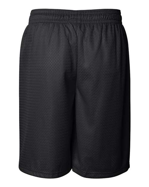Badger 7209 Men's Pro Mesh 9" Shorts - Black - back