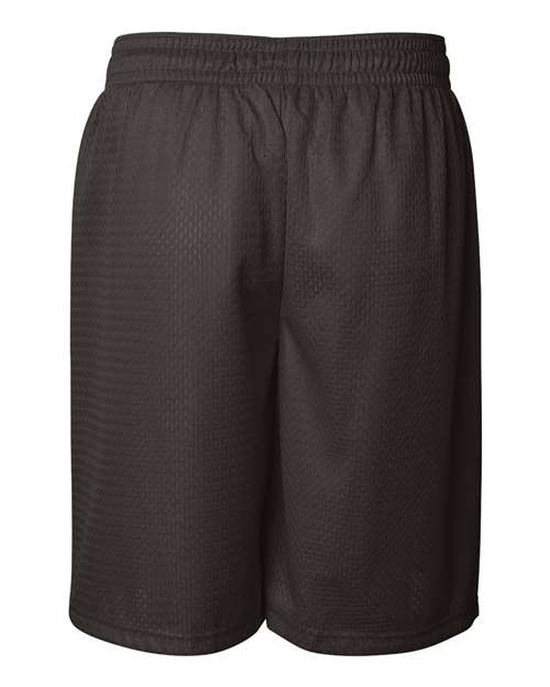Badger 7209 Men's Pro Mesh 9" Shorts - Brown - back