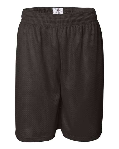Badger 7209 Men's Pro Mesh 9" Shorts - Brown - front