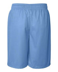 Badger 7209 Men's Pro Mesh 9" Shorts - Columbia Blue  - back