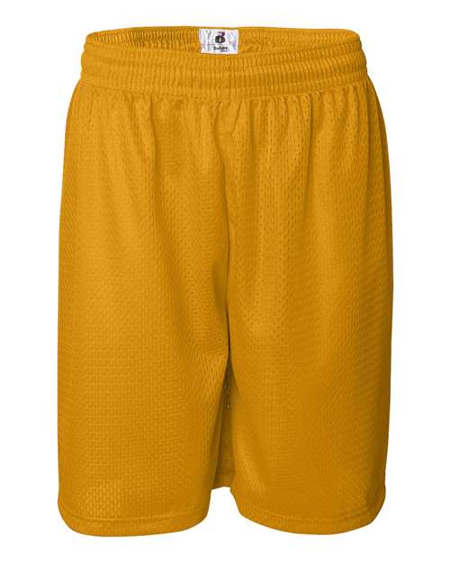 Badger 7209 Men's Pro Mesh 9" Shorts - Gold - front