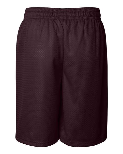 Badger 7209 Men's Pro Mesh 9" Shorts - Maroon - back