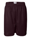 Badger 7209 Men's Pro Mesh 9" Shorts - Maroon - front