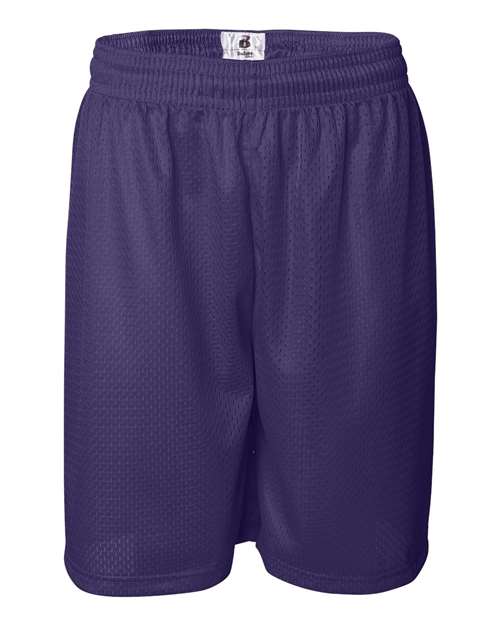 Badger 7209 Men's Pro Mesh 9" Shorts - Purple - front