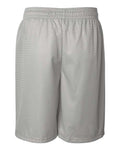 Badger 7209 Men's Pro Mesh 9" Shorts - Silver - back