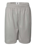 Badger 7209 Men's Pro Mesh 9" Shorts - Silver - front