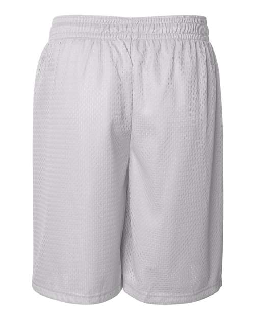 Badger 7209 Men's Pro Mesh 9" Shorts - White - back