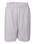 Badger 7209 Men's Pro Mesh 9" Shorts - White - front