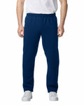 Gildan 18400 Unisex Heavy Blend Open-Bottom Sweatpants - Navy - model front