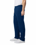Gildan 18400 Unisex Heavy Blend Open-Bottom Sweatpants - Navy - model side