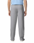 Gildan 18400 Unisex Heavy Blend Open-Bottom Sweatpants - Sport Grey - model back