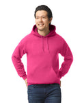 Gildan G185 Heavy Blend Hooded Sweatshirt - Heliconia - model front