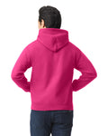 Gildan G185 Heavy Blend Hooded Sweatshirt - Heliconia - model back