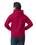 Gildan G185 Heavy Blend Hooded Sweatshirt - Cardinal Red - model back