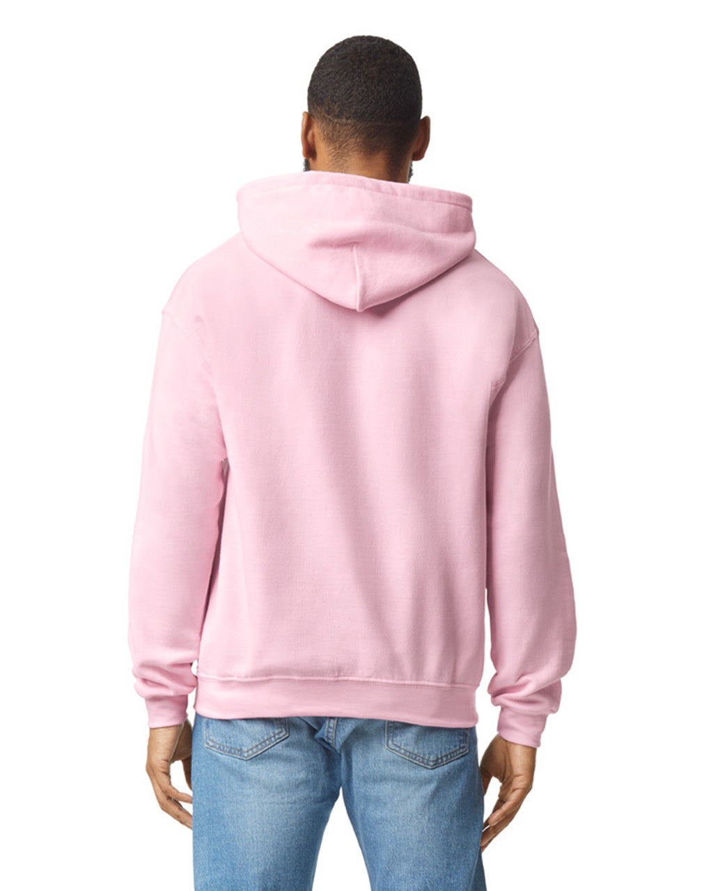 Gildan G185 Heavy Blend Hooded Sweatshirt - Light Pink - model back