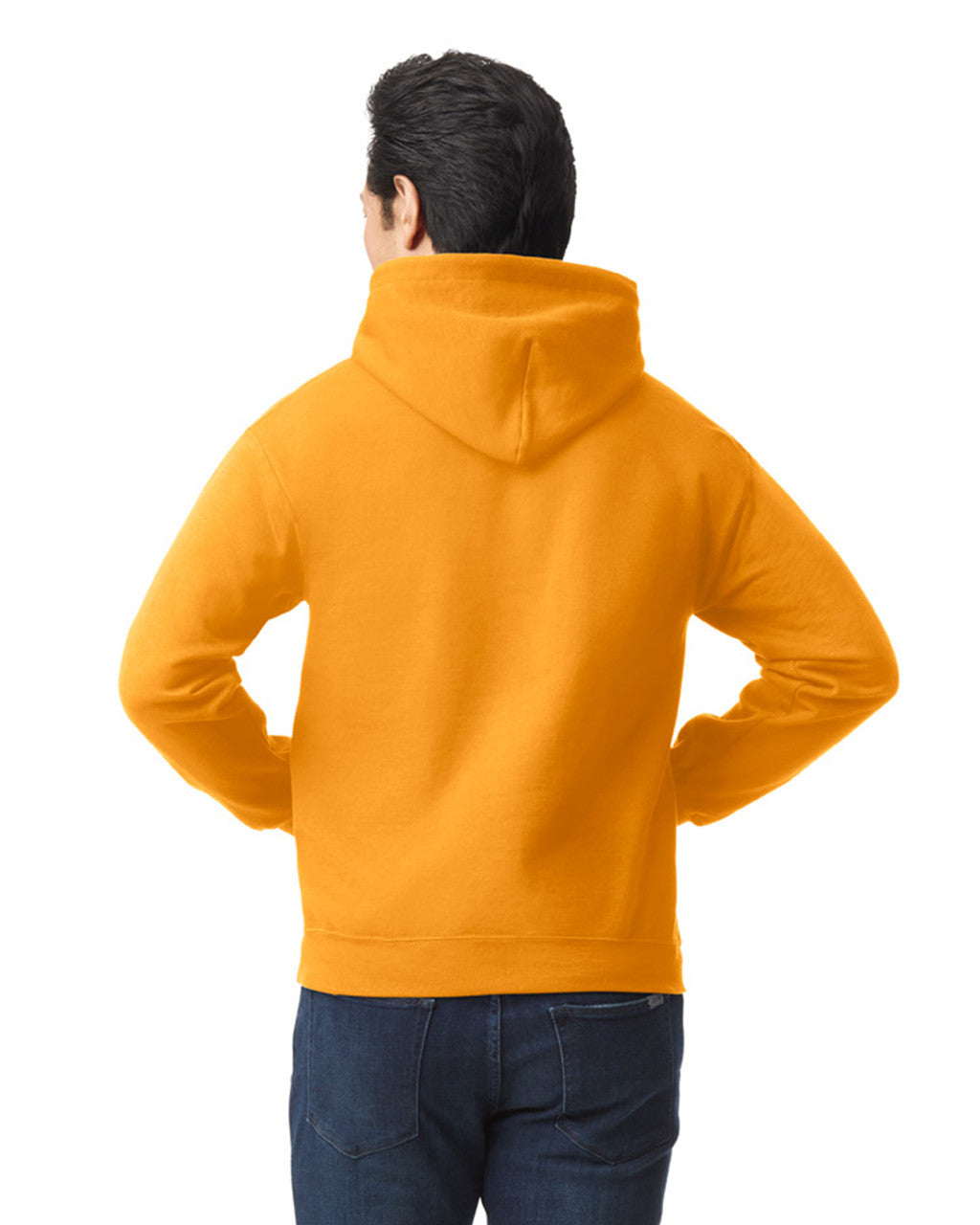 Gildan G185 Heavy Blend Hooded Sweatshirt - Gold - model back