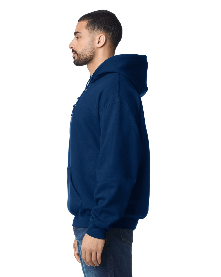 Gildan G185 Heavy Blend Hooded Sweatshirt - Navy - model side