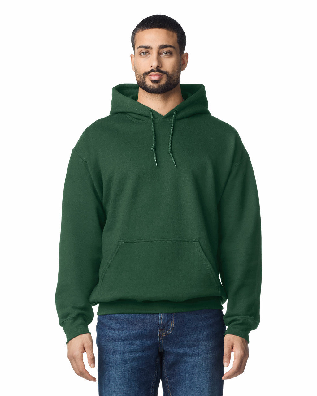 Gildan G185 Heavy Blend Hooded Sweatshirt - Forest - model front