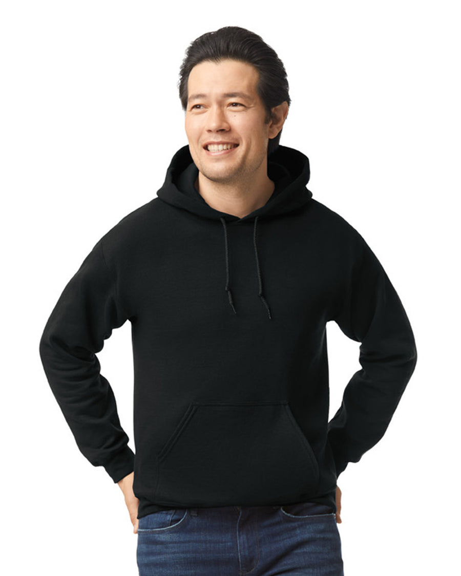 Gildan G185 Heavy Blend Hooded Sweatshirt - Black - model front