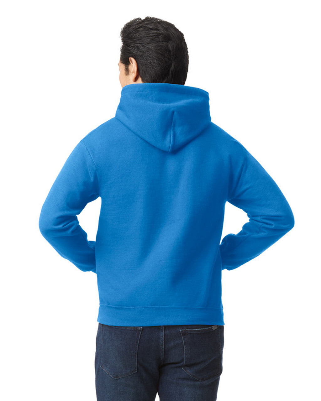 Gildan G185 Heavy Blend Hooded Sweatshirt - Royal - model back