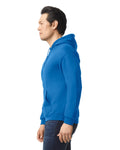 Gildan G185 Heavy Blend Hooded Sweatshirt - Royal - model side