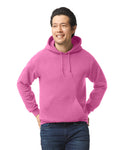 Gildan G185 Heavy Blend Hooded Sweatshirt - Azalea - model front