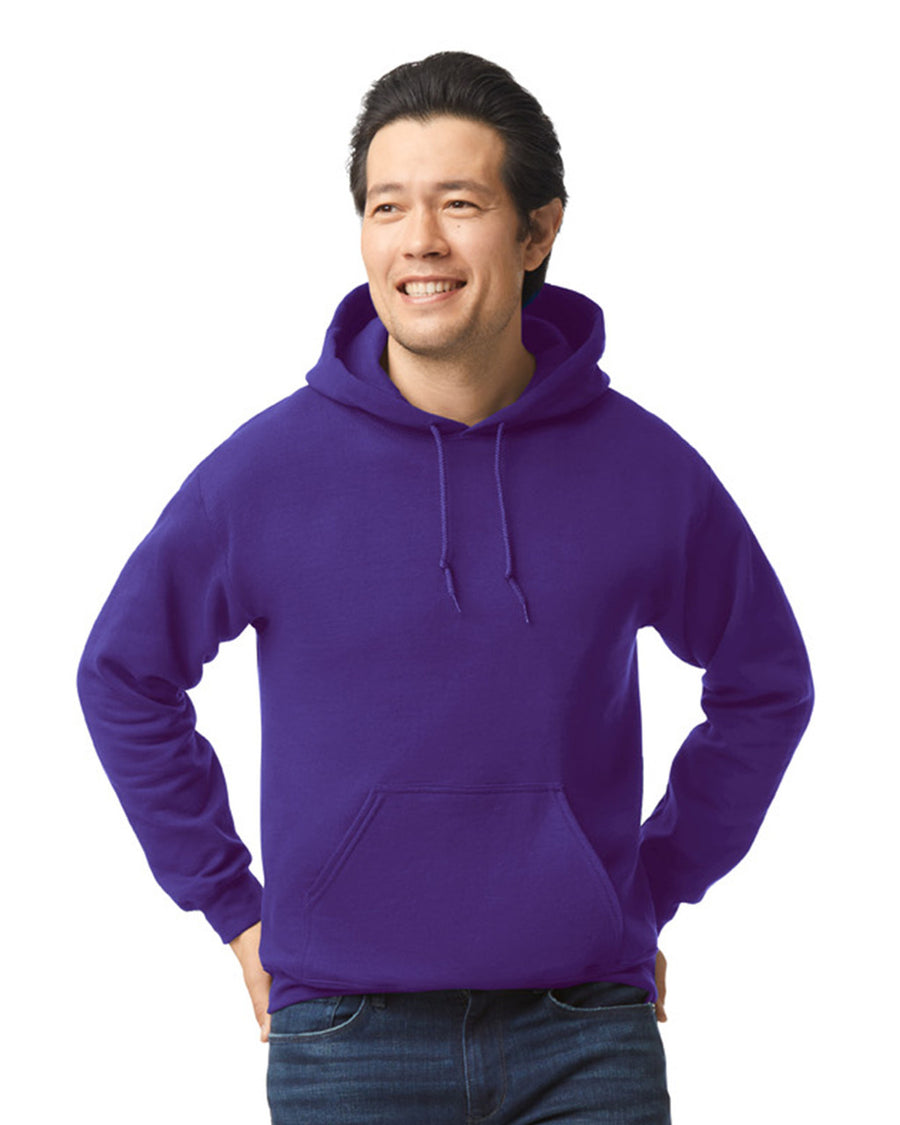 Gildan G185 Heavy Blend Hooded Sweatshirt - Purple - model front