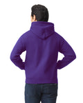 Gildan G185 Heavy Blend Hooded Sweatshirt - Purple - model back