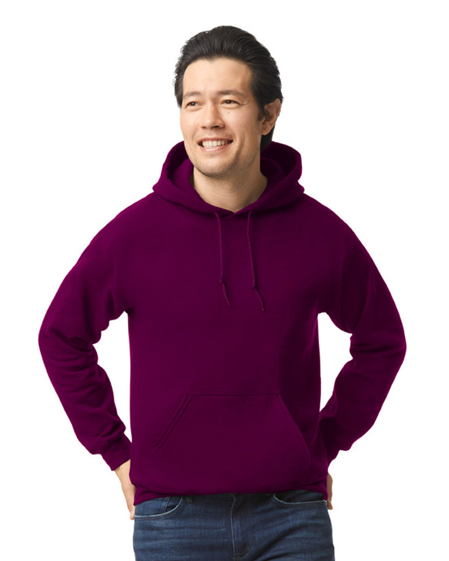 Gildan G185 Heavy Blend Hooded Sweatshirt - Maroon - model front