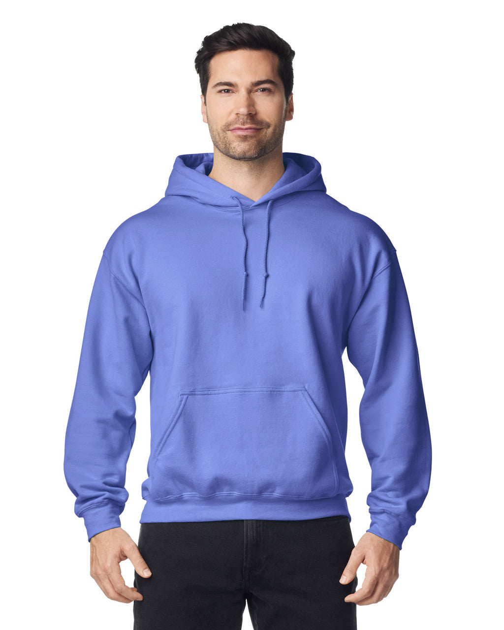 Gildan G185 Heavy Blend Hooded Sweatshirt - Violet - model front