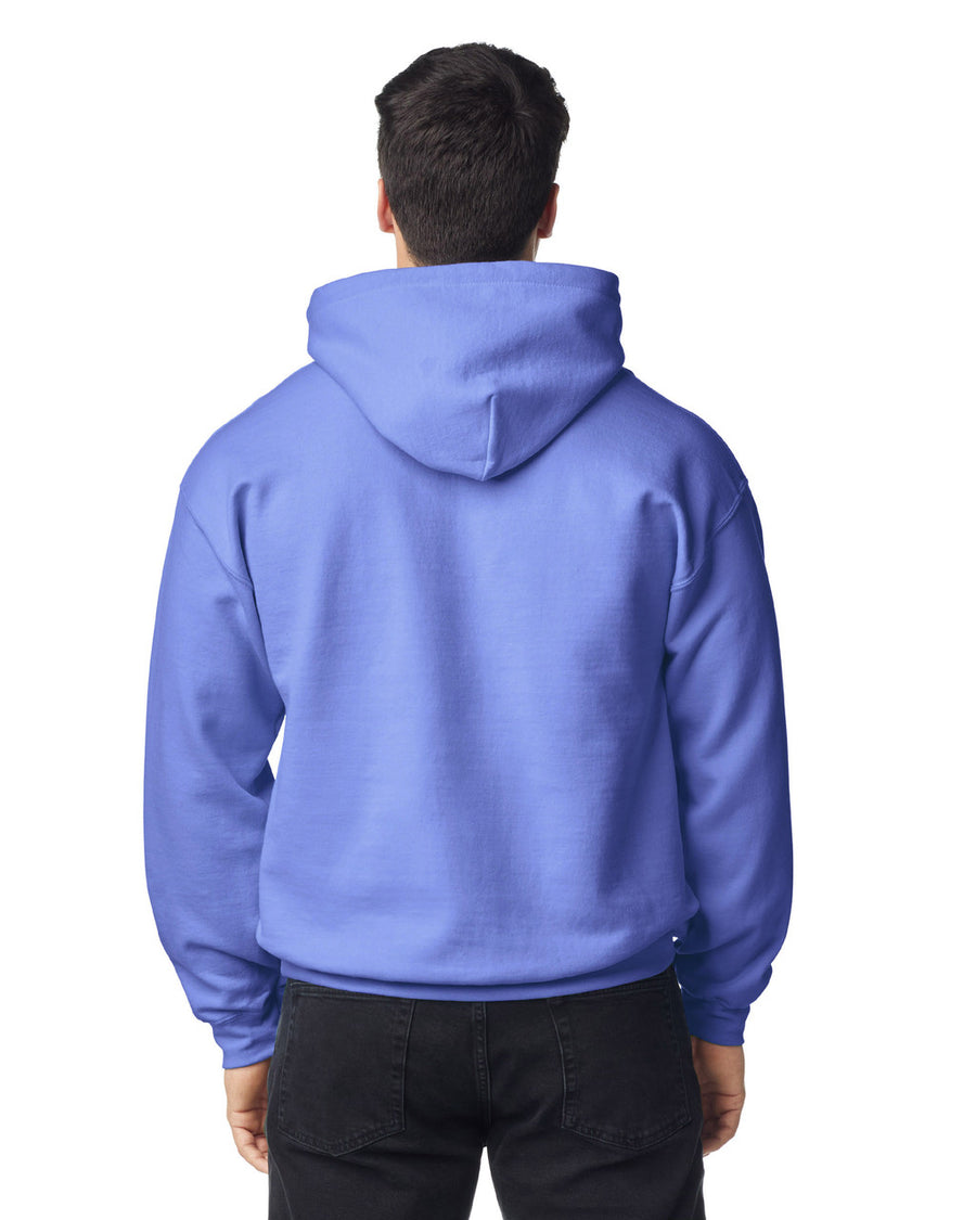 Gildan G185 Heavy Blend Hooded Sweatshirt - Violet - model back
